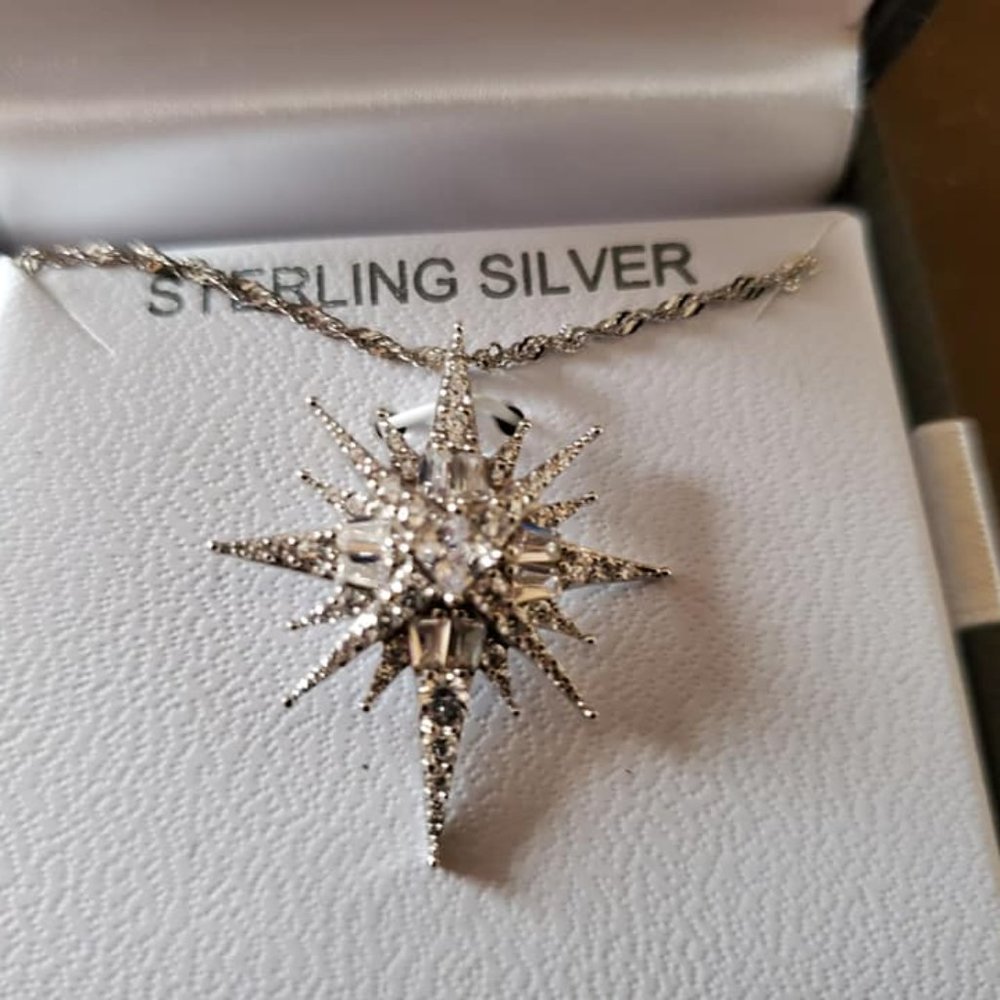 Cubic Zurconia Star Necklace